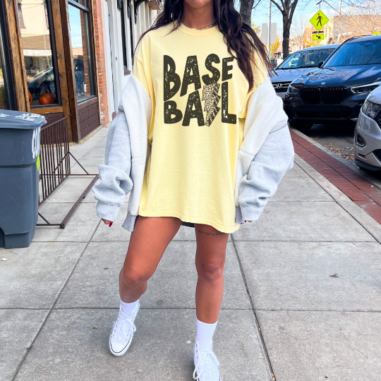 Baseball Comfort Colors Shirt