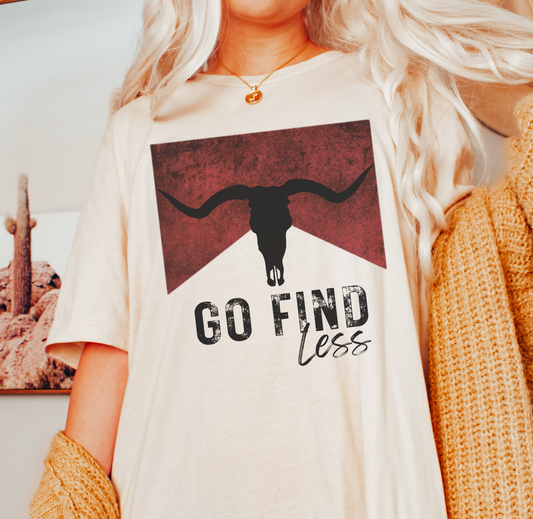 Go Find Less Western Comfort Colors Shirt