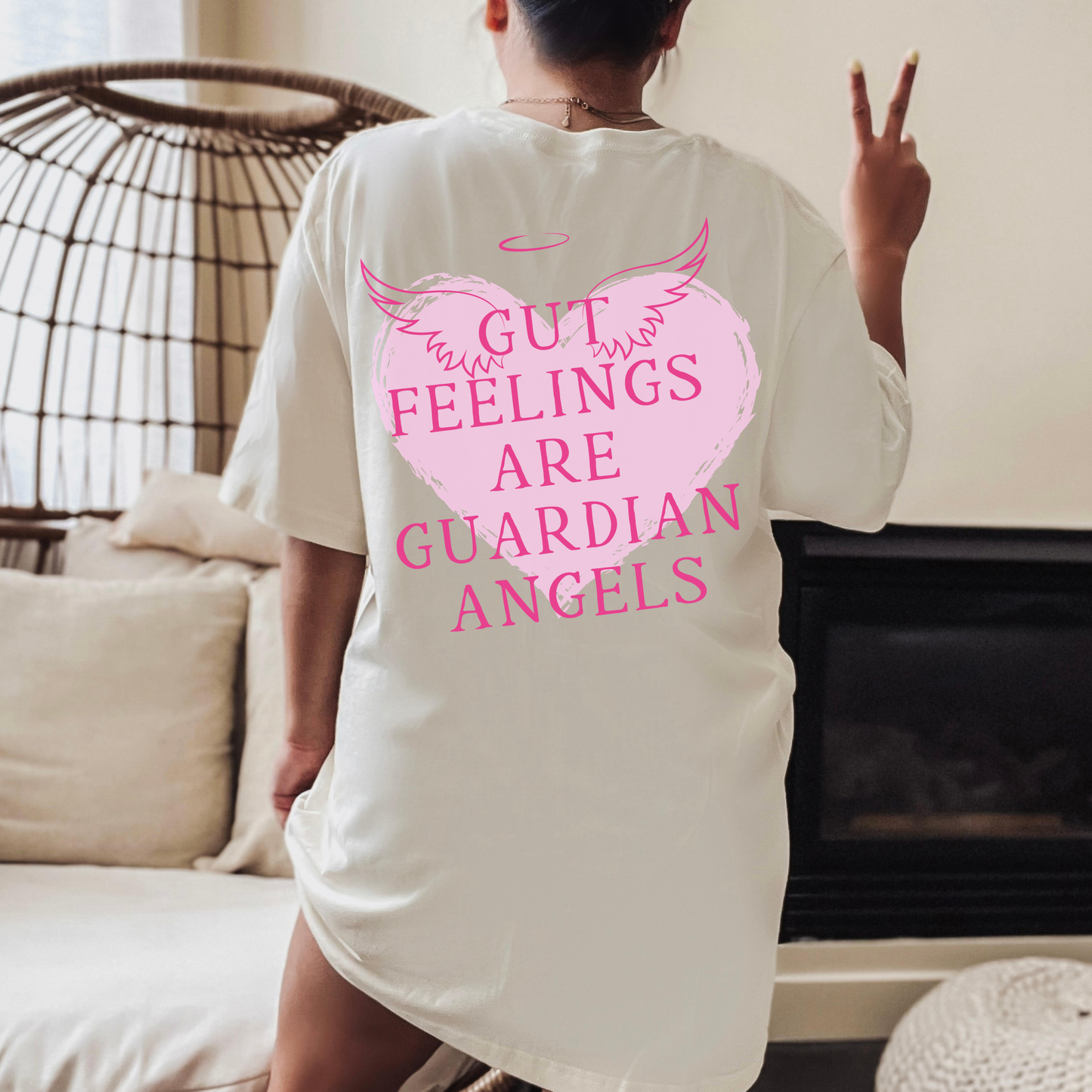 Gut Feelings Are Guardian Angels Comfort Colors Shirt