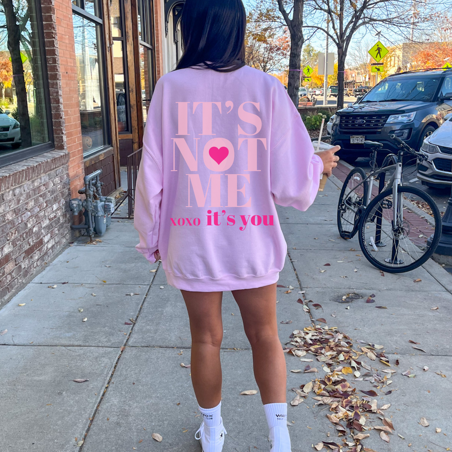 Its Not Me, XOXO Its You Crewneck - Preppy Valentines Day Aesthetic