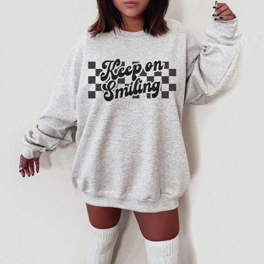 Retro Keep On Smiling Sweatshirt