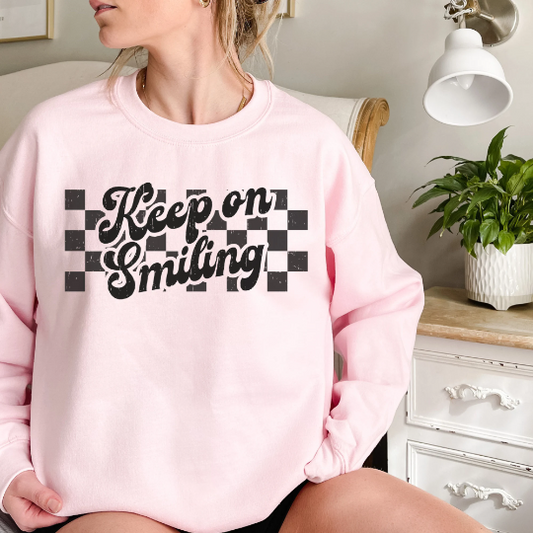 Retro Keep On Smiling Sweatshirt