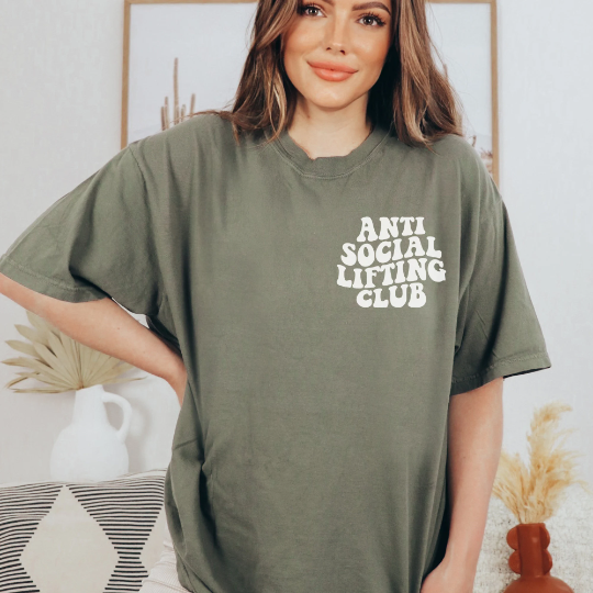 Antisocial Lifting Club Comfort Colors Shirt