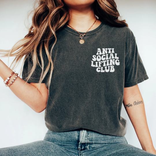 Antisocial Lifting Club Comfort Colors Shirt