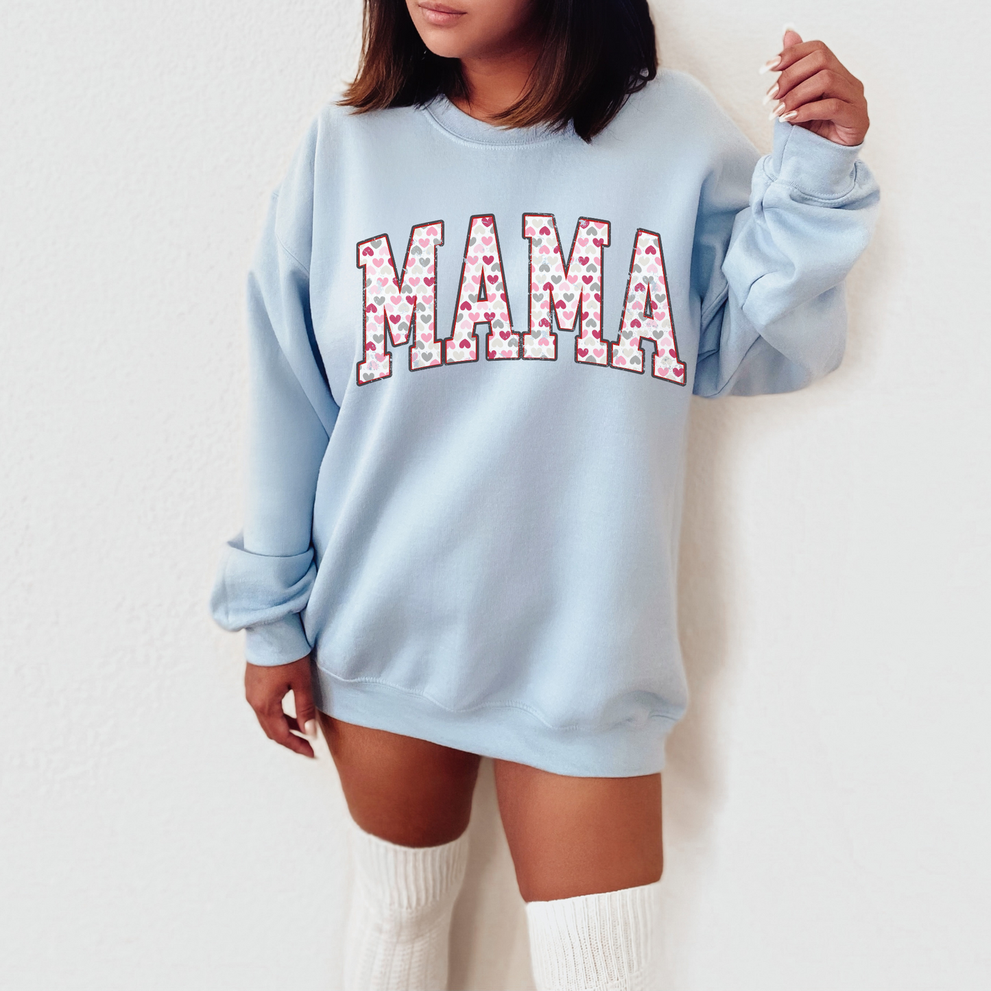 Collegiate Mama Valentine's Day Sweatshirt