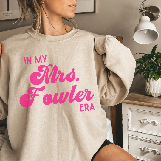 Custom Last Name Sweatshirt