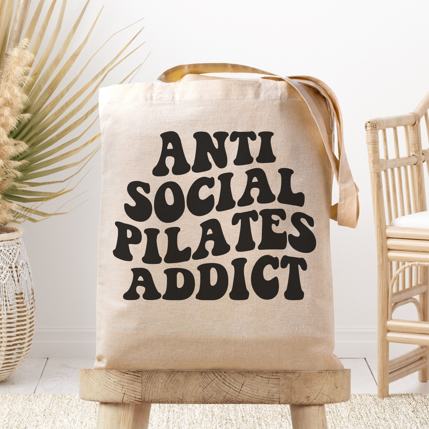 Antisocial Pilates Addict Tote Bag