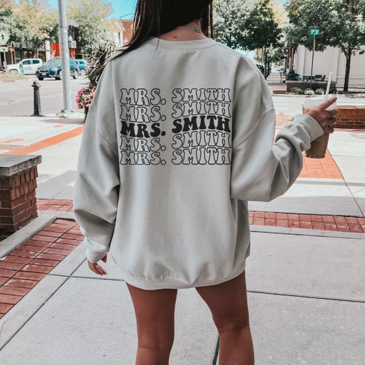 Retro Custom Bride Sweatshirt