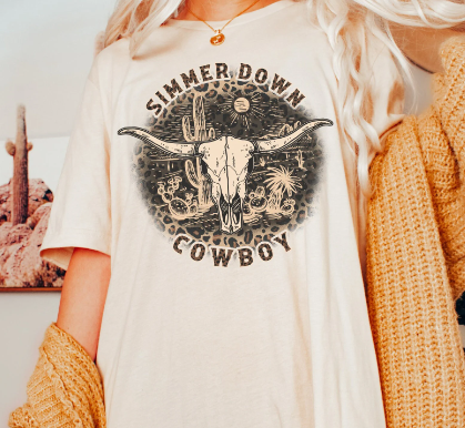 Simmer Down Cowboy Comfort Colors Shirt